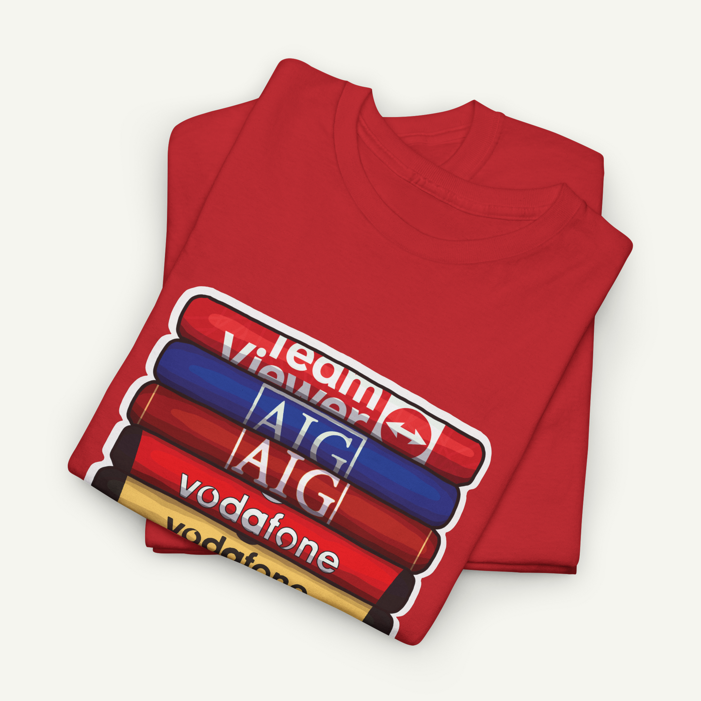 Manchester United Football Club Shirt Stack T-Shirt | KitStax Collection | Retro Football Fan Gift