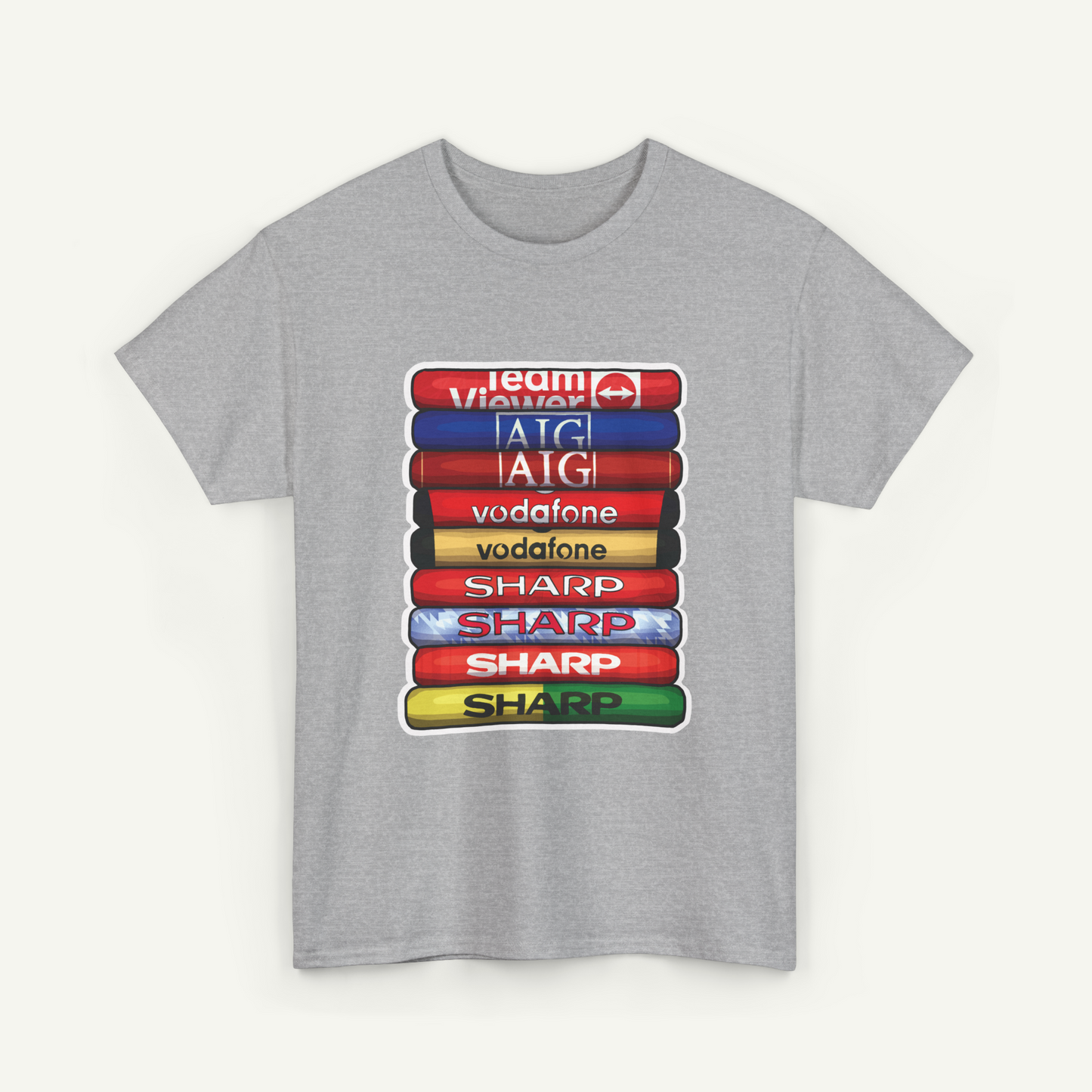 Manchester United Football Club Shirt Stack T-Shirt | KitStax Collection | Retro Football Fan Gift